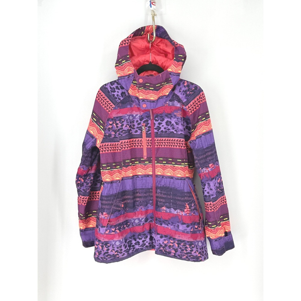 The North Face Women Aztec Animal Tribal Print Ski Jacket Gorpcore Snow Size M
